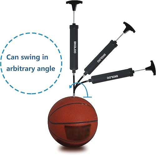 Miniatura 4 de Skoloo Kit de inflado portátil de 100in con aguja boquilla manguera de extensión para fútbol baloncesto fútbol voleibol agua polo de rugby ejercicio