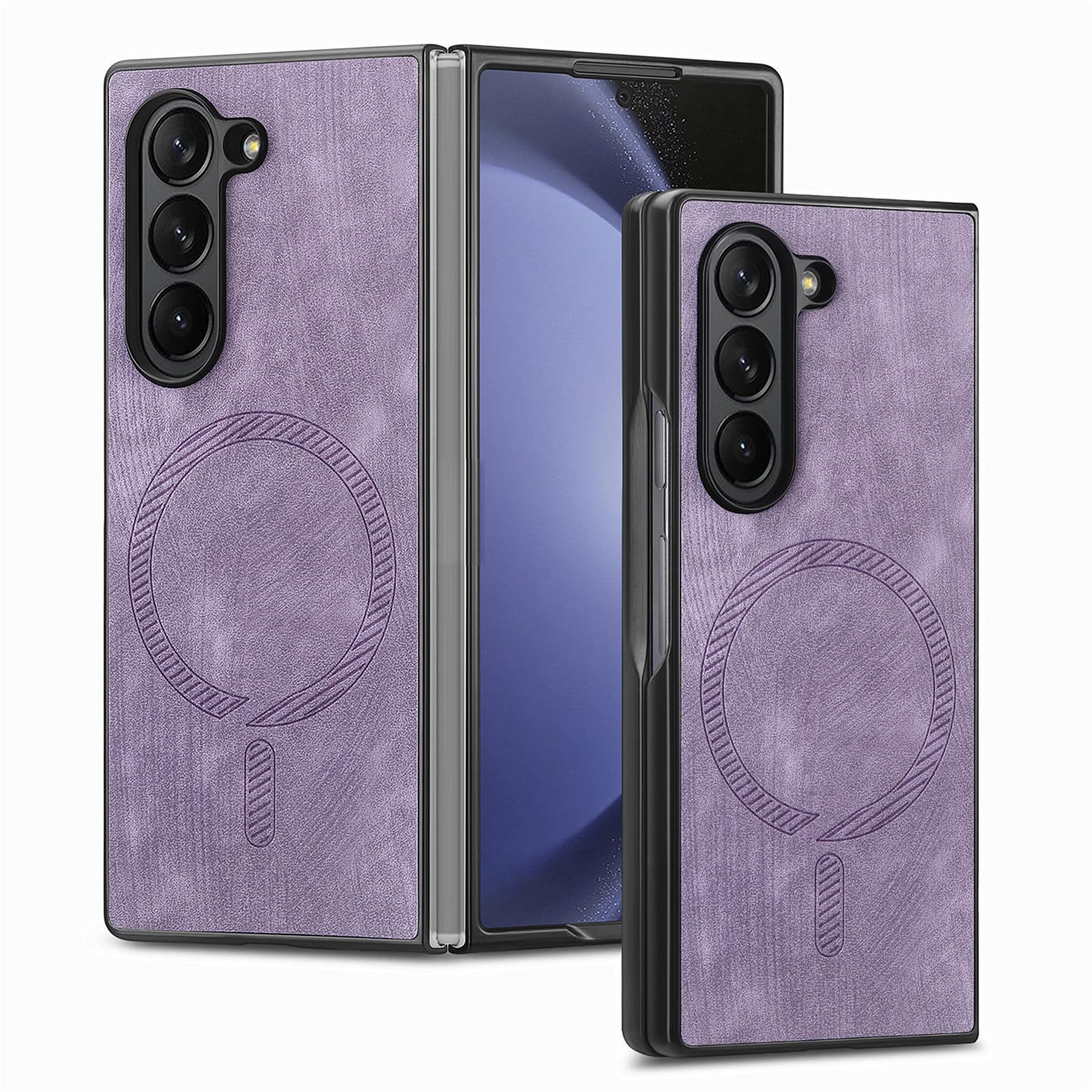Hülle Für Samsung Galaxy Z Fold 8 Ultra, Magnetisches Lederhülle Rückseite