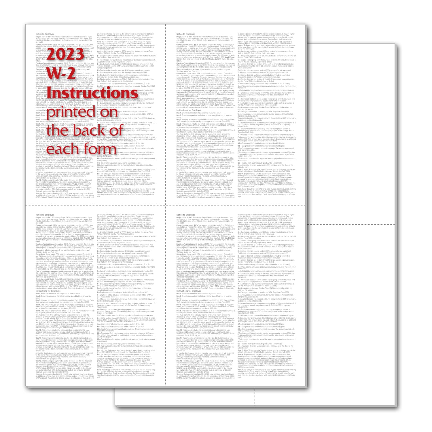 Snapklik com : NextDayLabels W 2 Paper Forms 4 Up Version Snapklik com : NextDayLabels W 2 Paper Forms 4 Up Version