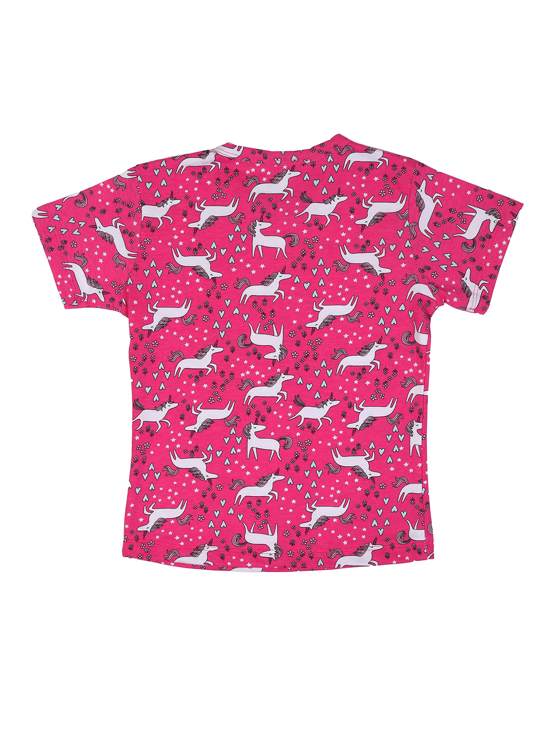NammaBaby Cotton Printed Regular Fit Round Neck Girls T-Shirt (Pack of 3, 13 Years-14 Years) - Image 8 thumbnail
