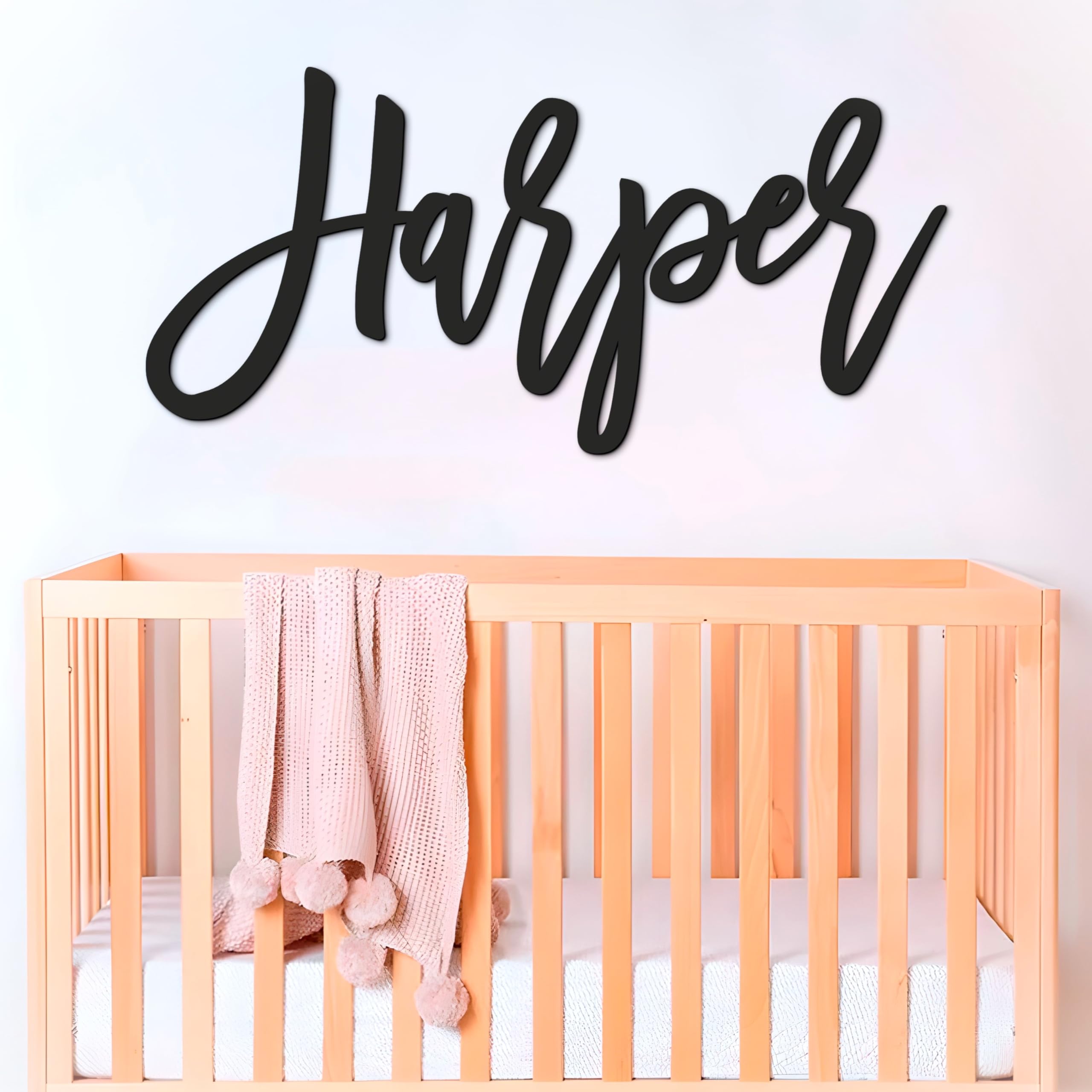 Personalized Custom Wood Name Sign for Nursery Decor, Family Name Signs Personalized, Custom Sign, Baby Name Signs for Nursery Wall Decor, Custom Name Sign for Wall, Custom Signs Baby Sign Wooden Sign