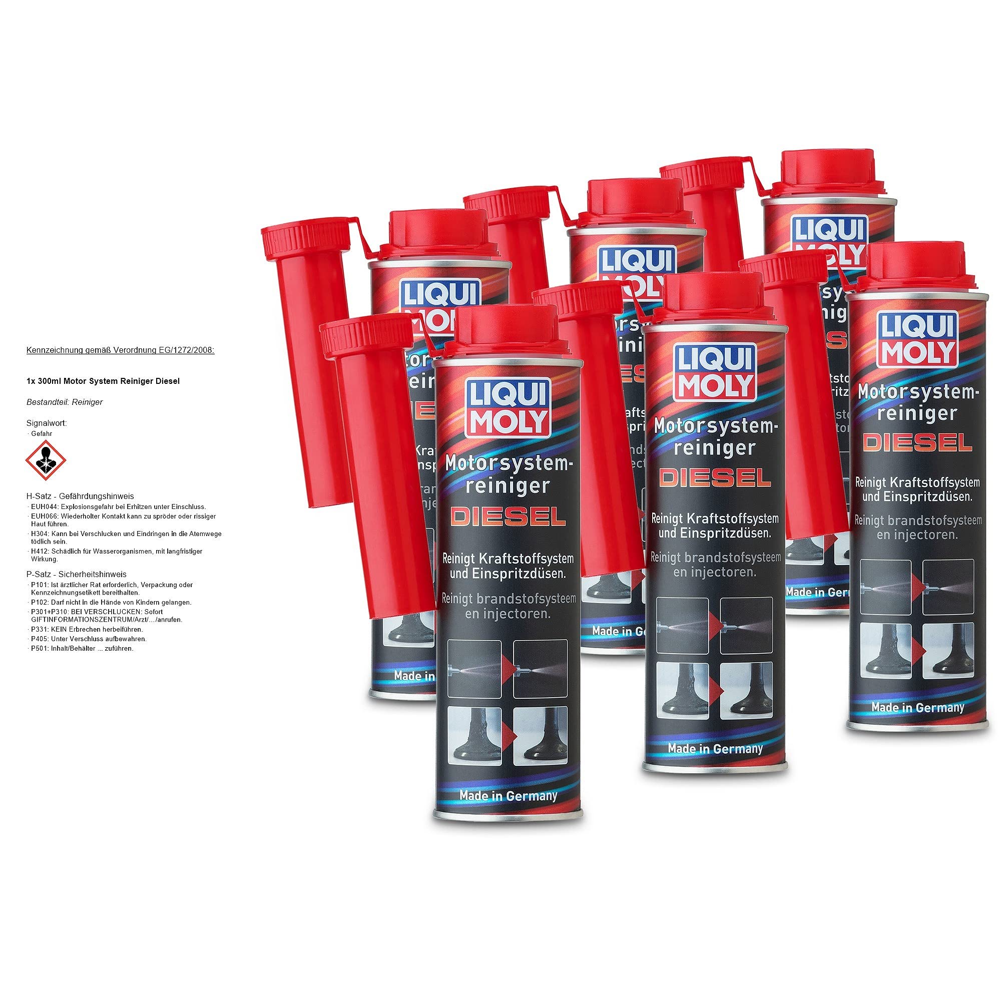 6x LIQUI MOLY 5128 Motor-System-Reiniger Diesel Additiv 300ml