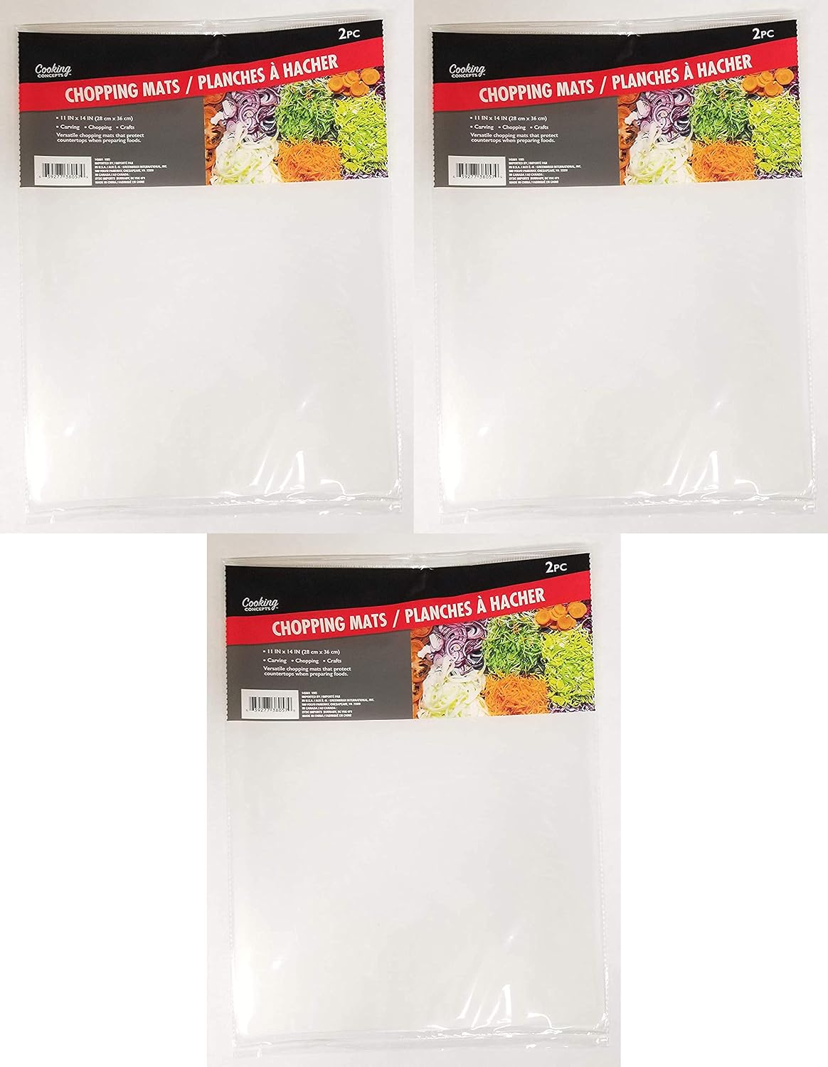 Cooking Concepts Chopping Mats 6 pcs / Planches a Hacher 6 Pack