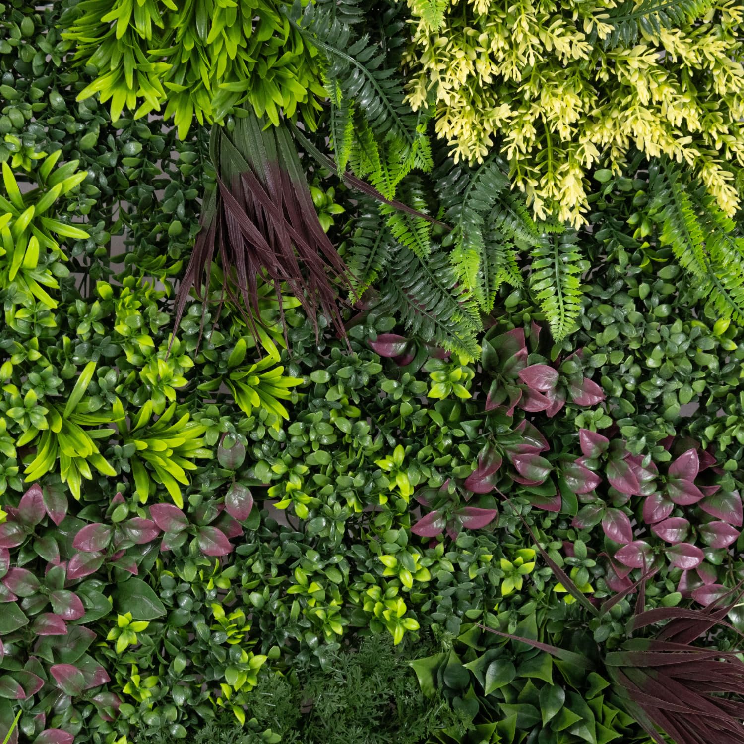 Erba da Parete Finta Artificiale Siepe Interno Esterno Amazonia Premium Quality 100x100 cm Effetto 3D Componibile Pannelli Verde Parete Erba Finta Interno Pianta Frangivista 1m² Bar Balcone