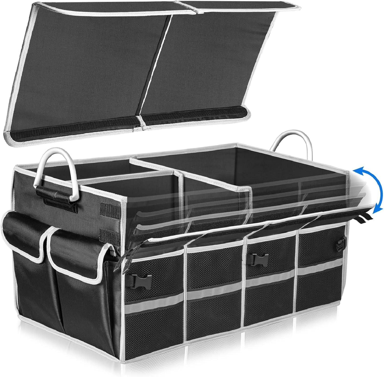 AX2V Car Trunk Organizer Car Organization SUV Trunk Organizers and Storage with