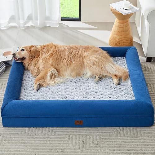 Miniatura 10 de WNPETHOME Cama extragrande XL para perro, sofá lavable para perro con funda impermeable extraíble, sofá cama grande ortopédica para mascotas con