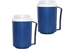Weighted Insulated Mug with Tumbler Lid for Tremors