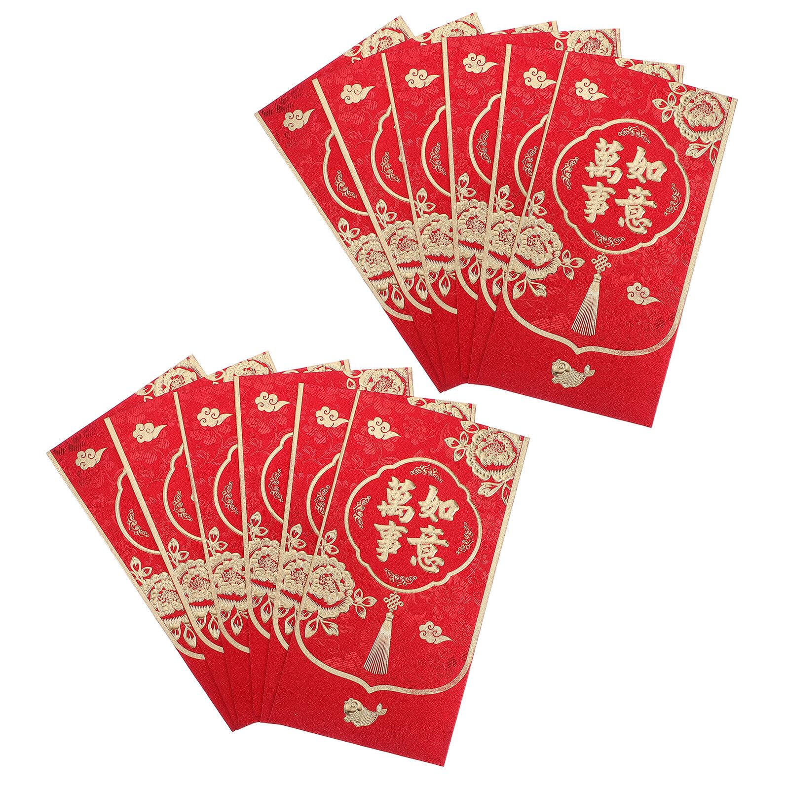PLAFOPE 60 Unidades Sobres Rojos Chinos para Dinero Año del Caballo Sobres de Papel para Dinero Suerte sobre Lunar para Festival de Bolsas Rojas con Diseño de Caballo de Dibujos Animados