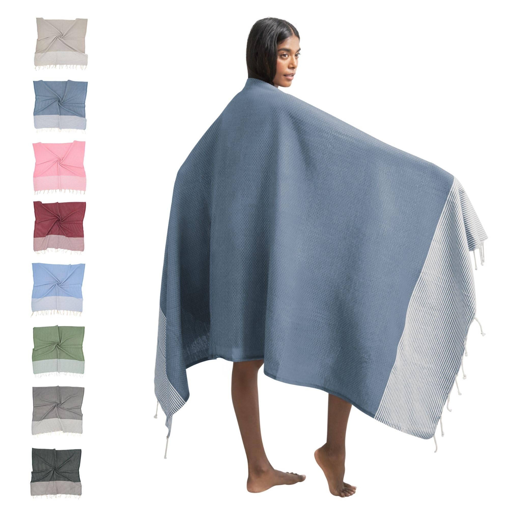 furora HOLIDAY Telo Mare Cotone - Grande 200x100 cm - Ultra Leggero - Asciugatura Rapida | Asciugamano Mare Donna e Uomo: Facile da Pulir - multifunzionale per Spiaggia, Piscina, Viaggio, Outdoor