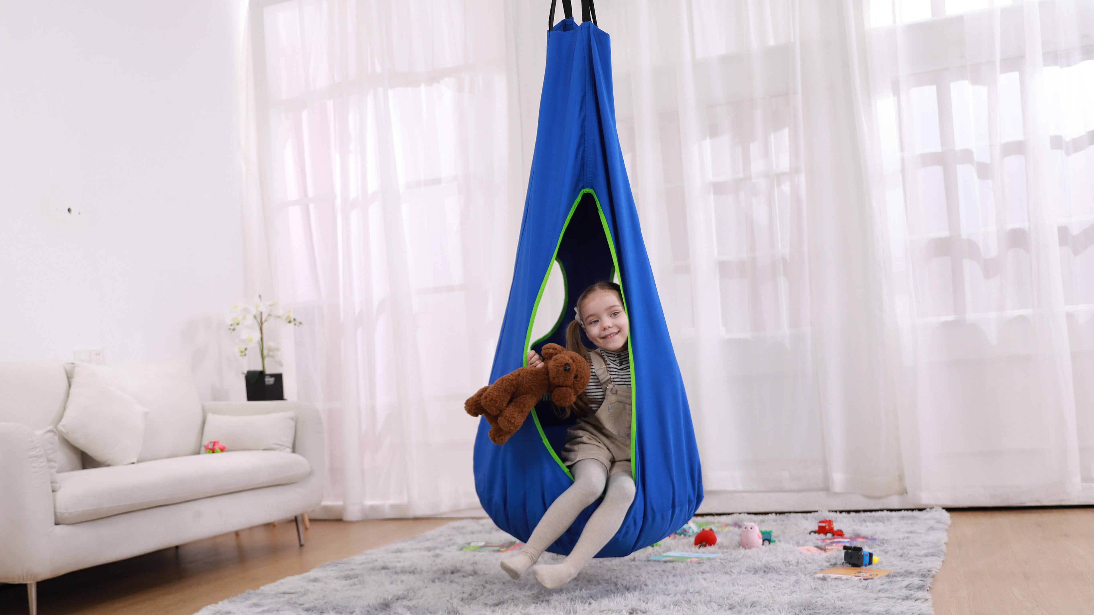 Anietra Person Porch Swing Kids Nest Large Swing Chair Hanging