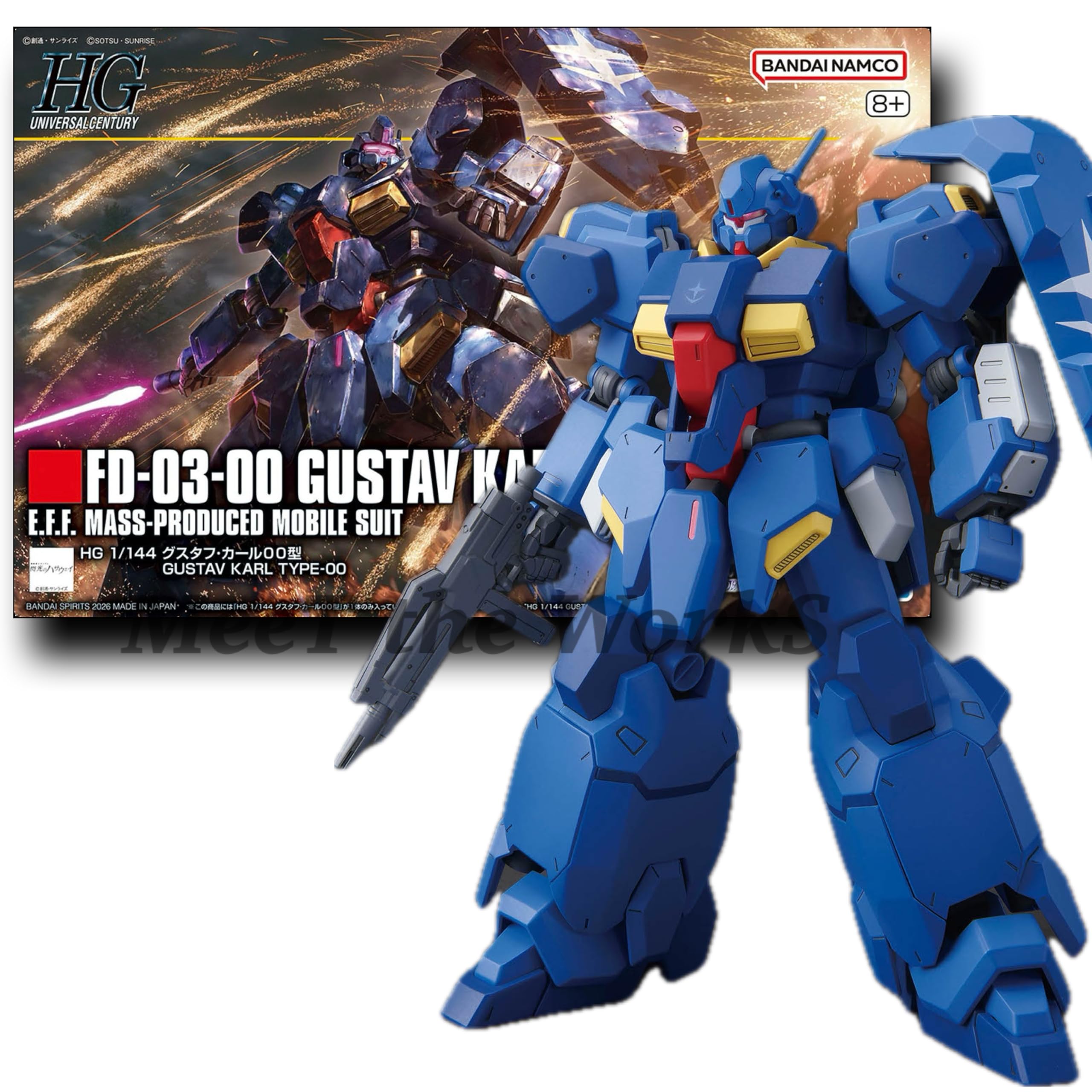 【HG】1/144 グスタフ･カール00型 機動戦士 閃光のハサウェイ 色分け済みプラモデル