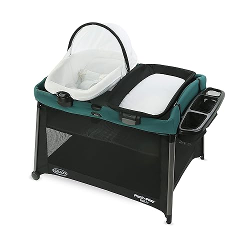 Graco Pack 'n Play FoldLite Playard Paquete de viaje ligero y juego con plegado fácil y compacto, Remi