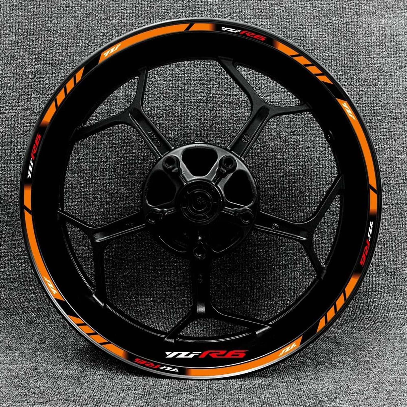 Wheel Stickers Motorcycle Rims Wheels Stickers for YZF R6 YZF-R6 YZFR6 17 Inch Wheel Reflective Waterproof Strips Decals Rim Reflective Decal