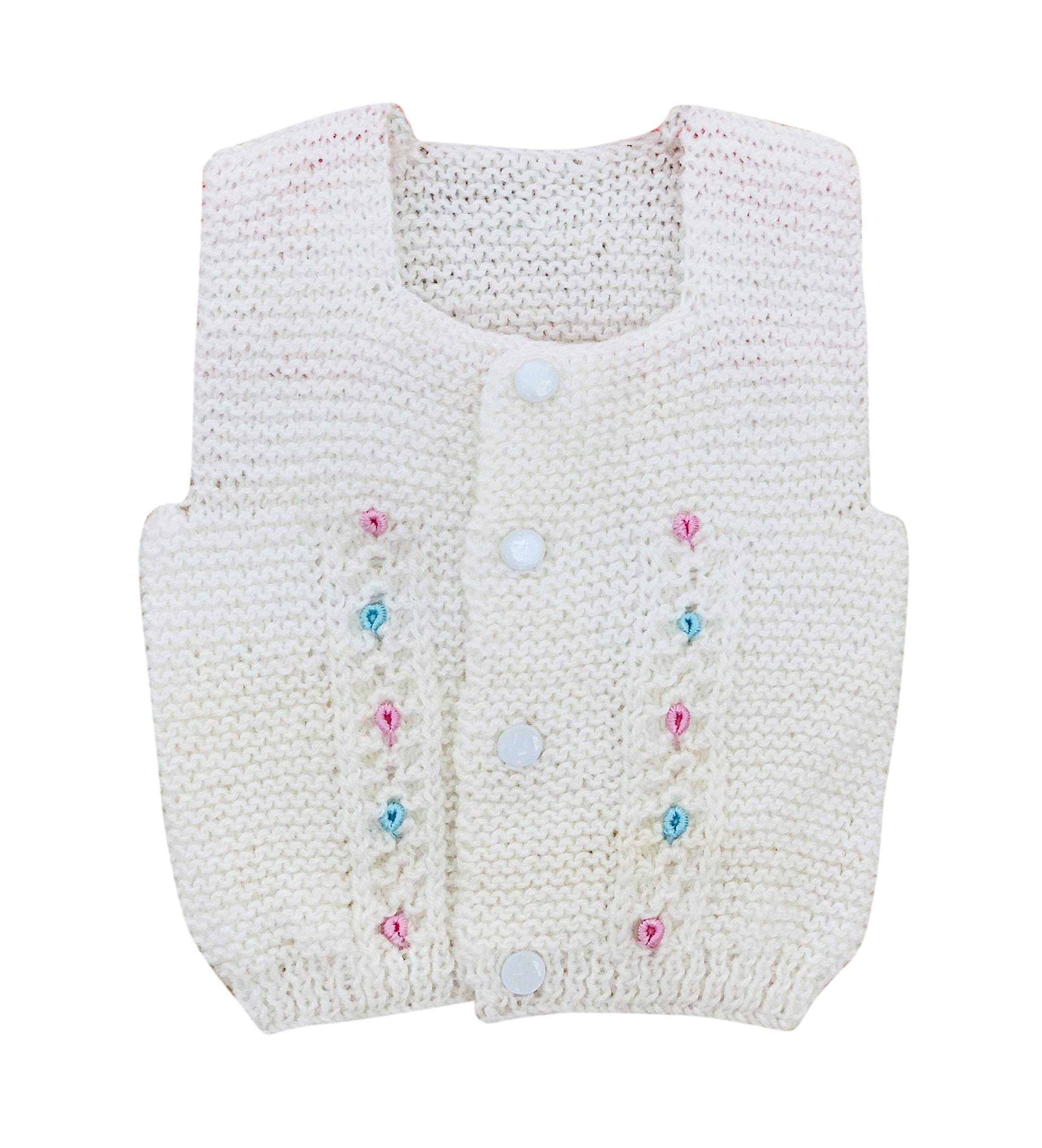 THE LITTLE LOOKERS� Sweater for Baby Half Sleeves (0-3 Months) (Pink & White, Pack of 2) - Image 2 thumbnail