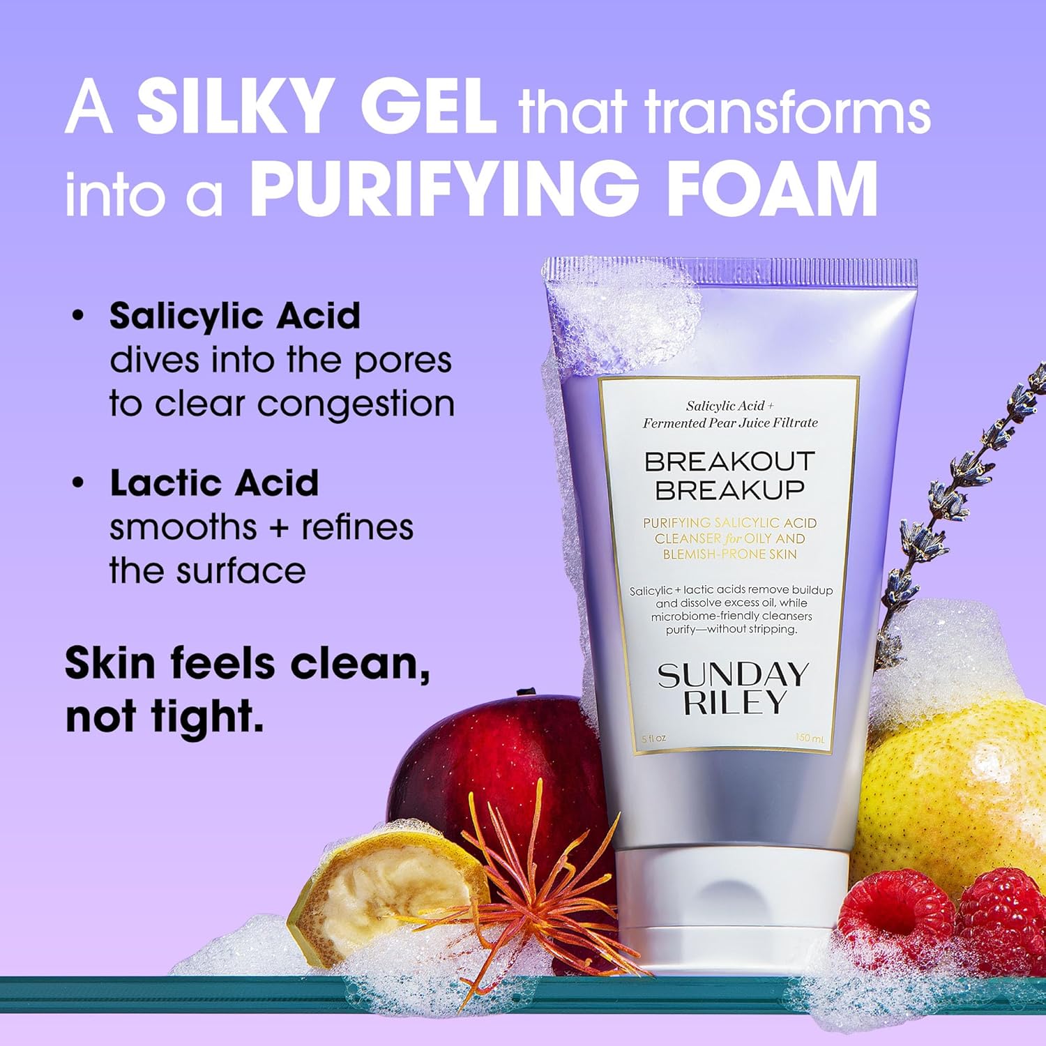 Sunday Riley Breakout Breakup Salicylic Acid Cleanser for Blemish-Prone Skin - Image 2