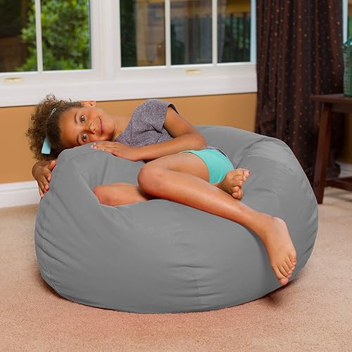 Miniatura 3 de Posh Beanbags - Puf grande y cómodo sillones tipo puf grandes con funda extraíble para niños, adolescentes y adultos, muebles de tela de poliéster