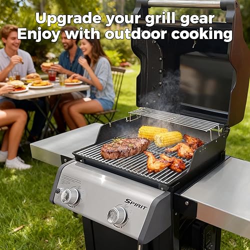 Miniatura 7 de QuliMetal Barras Saborizadoras SUS304 7635 para parrillas de gas Weber Spirit E210, E220, S210, S215, Spirit 200 y GS4 Spirit II E210, Spirit II