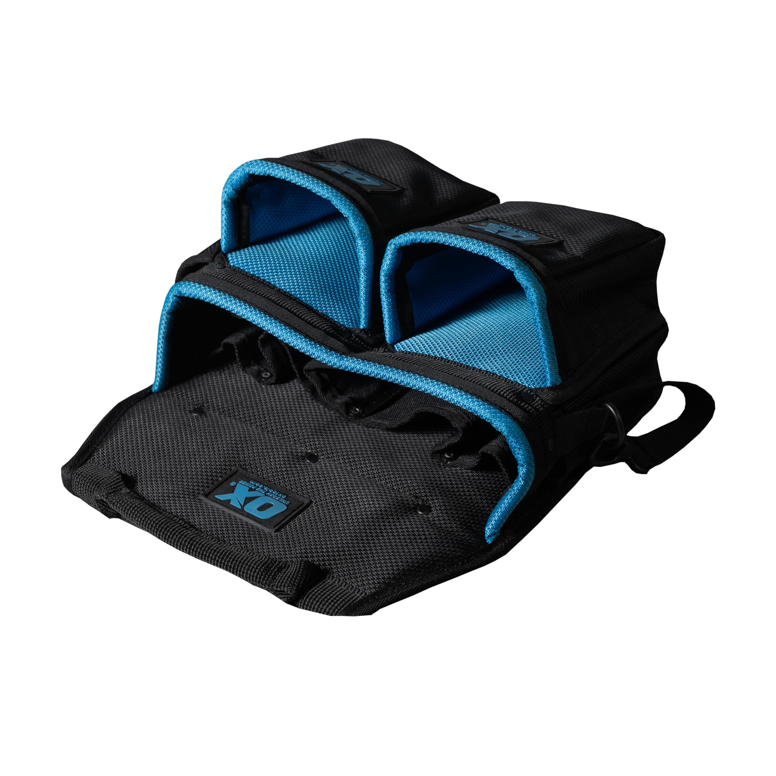 OX Pro Elektriker-Werkzeuggürtel aus Nylon mit Taschen, elektrischer Werkzeuggürtel mit gepolsterter Rückenstütze – hergestellt aus ballistischem Nylon und PVC-beschichteten Taschen – Cinturón para