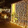OBEV 8 Function Fringe Led Pendant Lamp 2x2 Meters Addable Ornament 180 Lights New Year