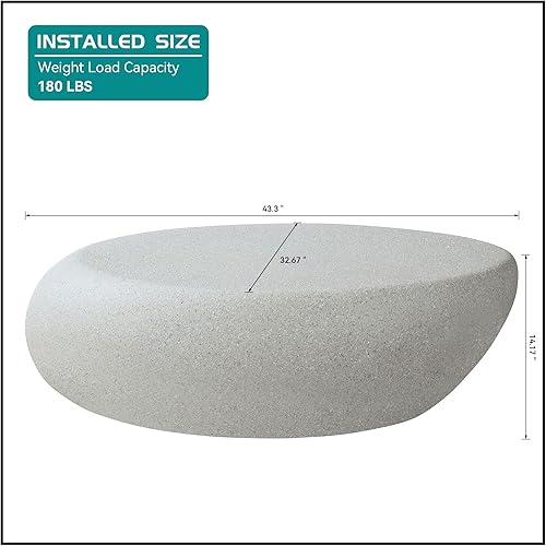 Miniatura 101 de kevinplus Mesa auxiliar negra para sala de estar, diseño de borde dorado inferior, negro y dorado (diámetro de 15.6 x 19.5 pulgadas) S1-negro y