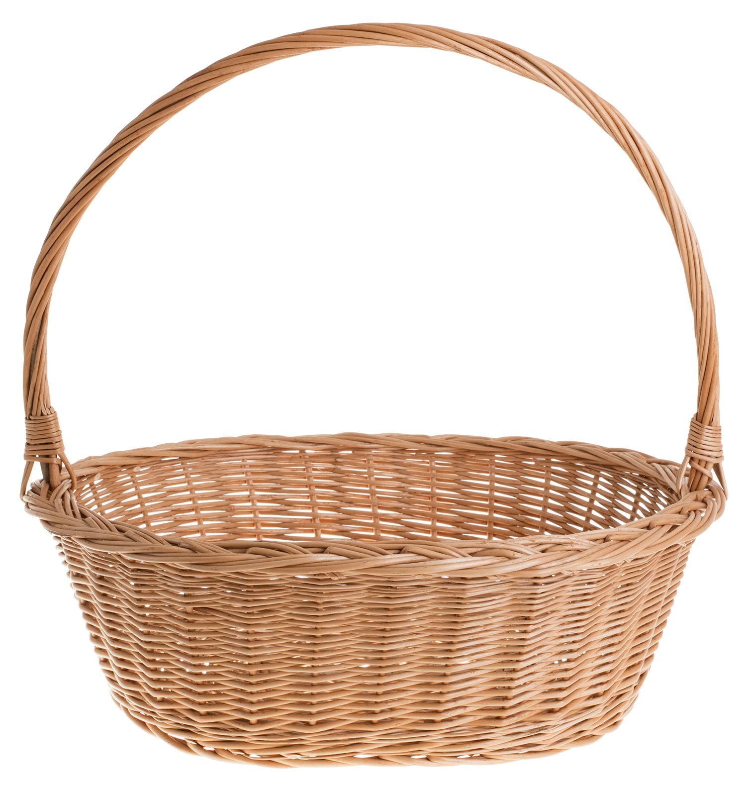 e-wicker24 Panier en osier Cadeau, weidener Panier Cadeau dans naturfarbe, ovale, panier de fleurs