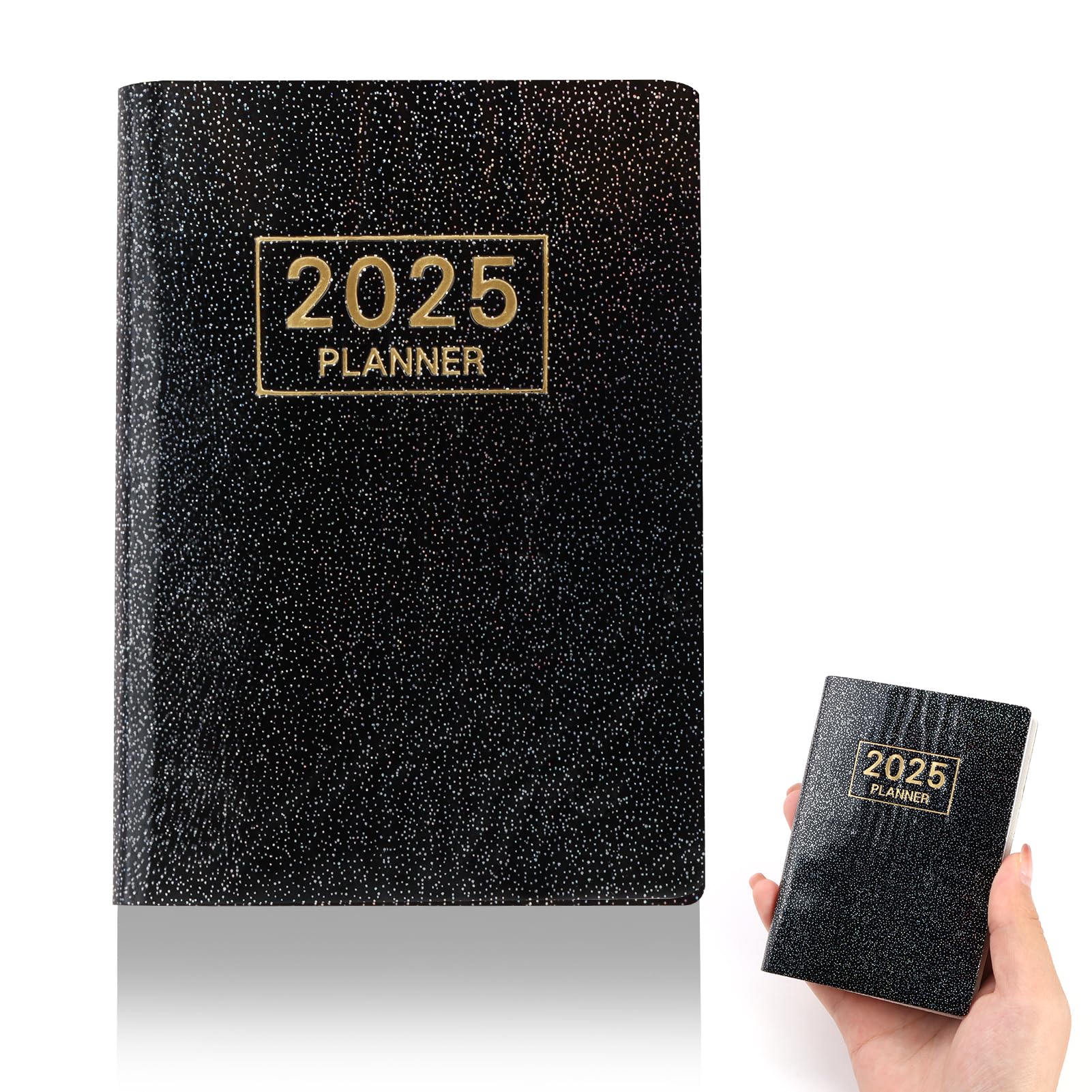 Small Pocket Diary 2025 Week to View,Pocket Diary 2025, A7 Weekly Monthly Daily Week to View Planner with PU Leather Cover, Small Agenda Appointment Book for Academic Journal Diary