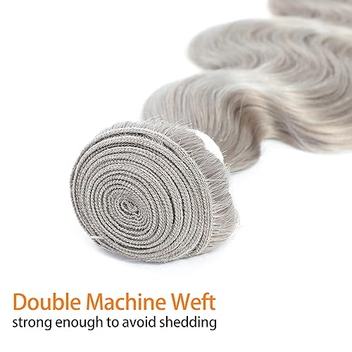 Miniatura 5 de Manojos de cabello humano ondulado (12 pulgadas, 1 unidad) extensiones de cabello humano brasileño 100% Remy, grado 9A, extensiones de cabello