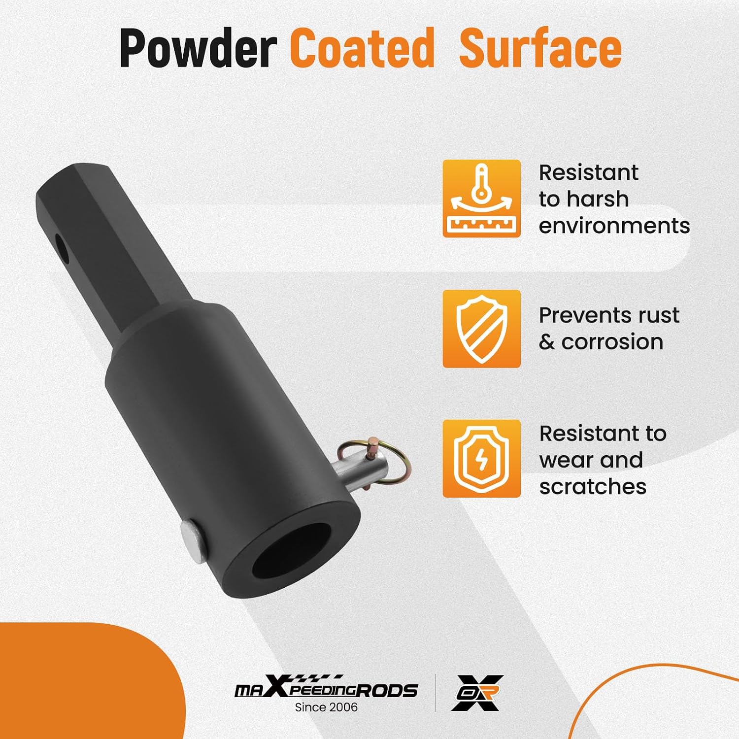 maXpeedingrods Auger Adapter Coupler, 2" Female Round to 2" Male Hex image 4