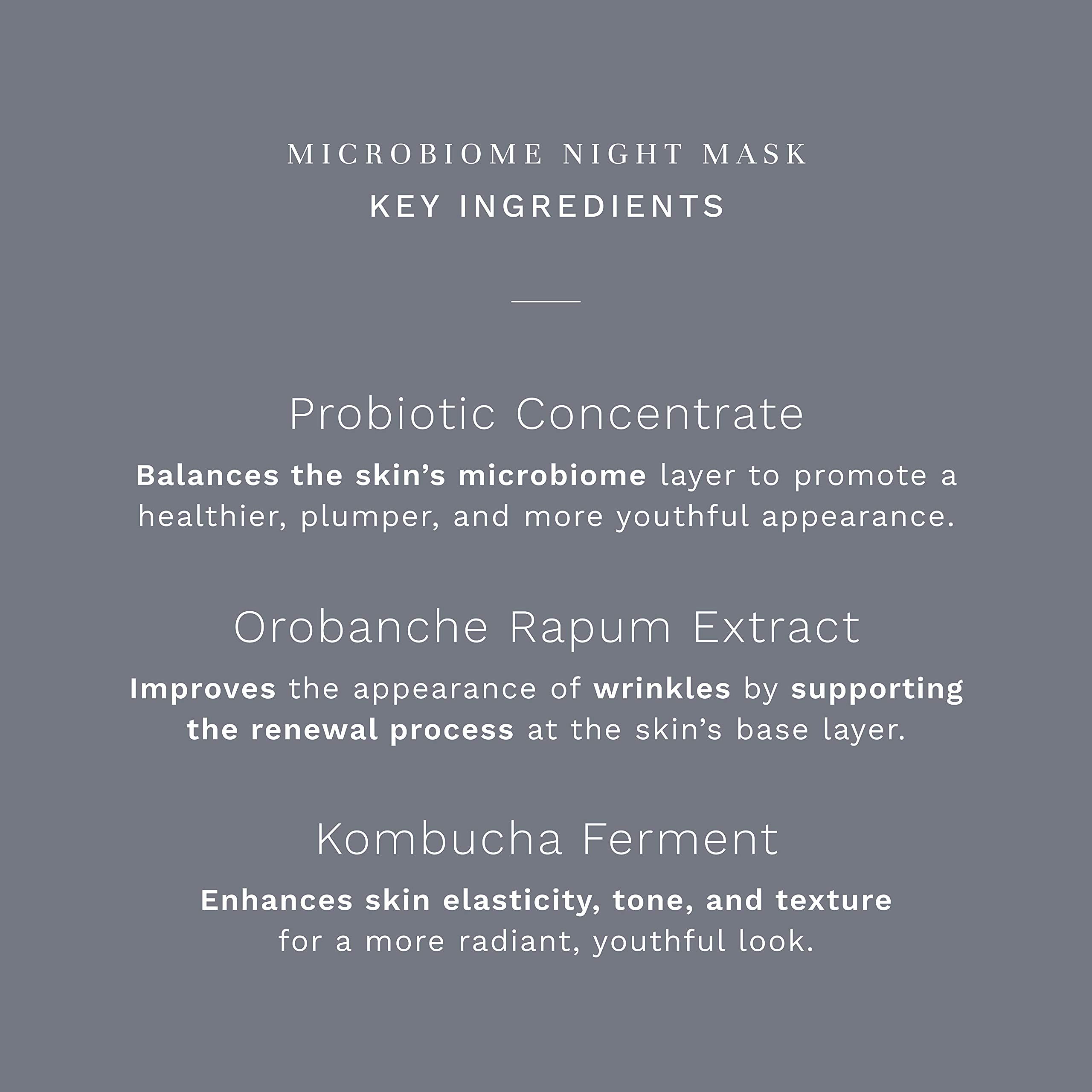 City Beauty MicroBiome Night Mask - Nourishing Overnight Face Mask - Prebiotic & Probiotic Blend - Solution for Dull, Uneven Skin Tone, Large Pores, & Wrinkles - Anti-Aging Cruelty-Free Skin Care