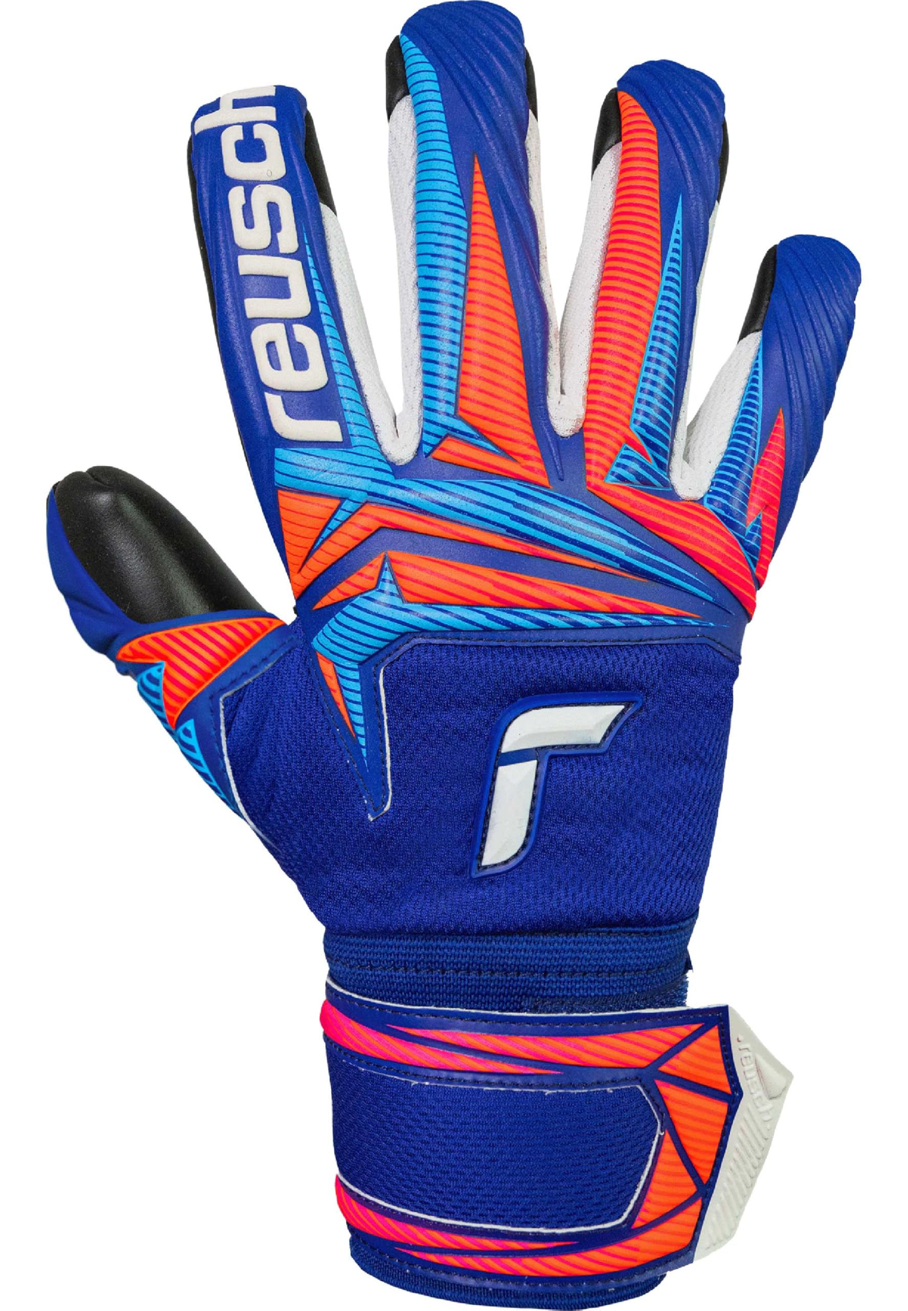 Reusch Gants de Gardien de But pour Enfants Adolescents | Adhérence fiable | Respirants | pour l'entraînement et Le Jeu | Gazon Naturel, Gazon Artificiel et Terrain Dur | Taille 4-8 | Attire Infinity