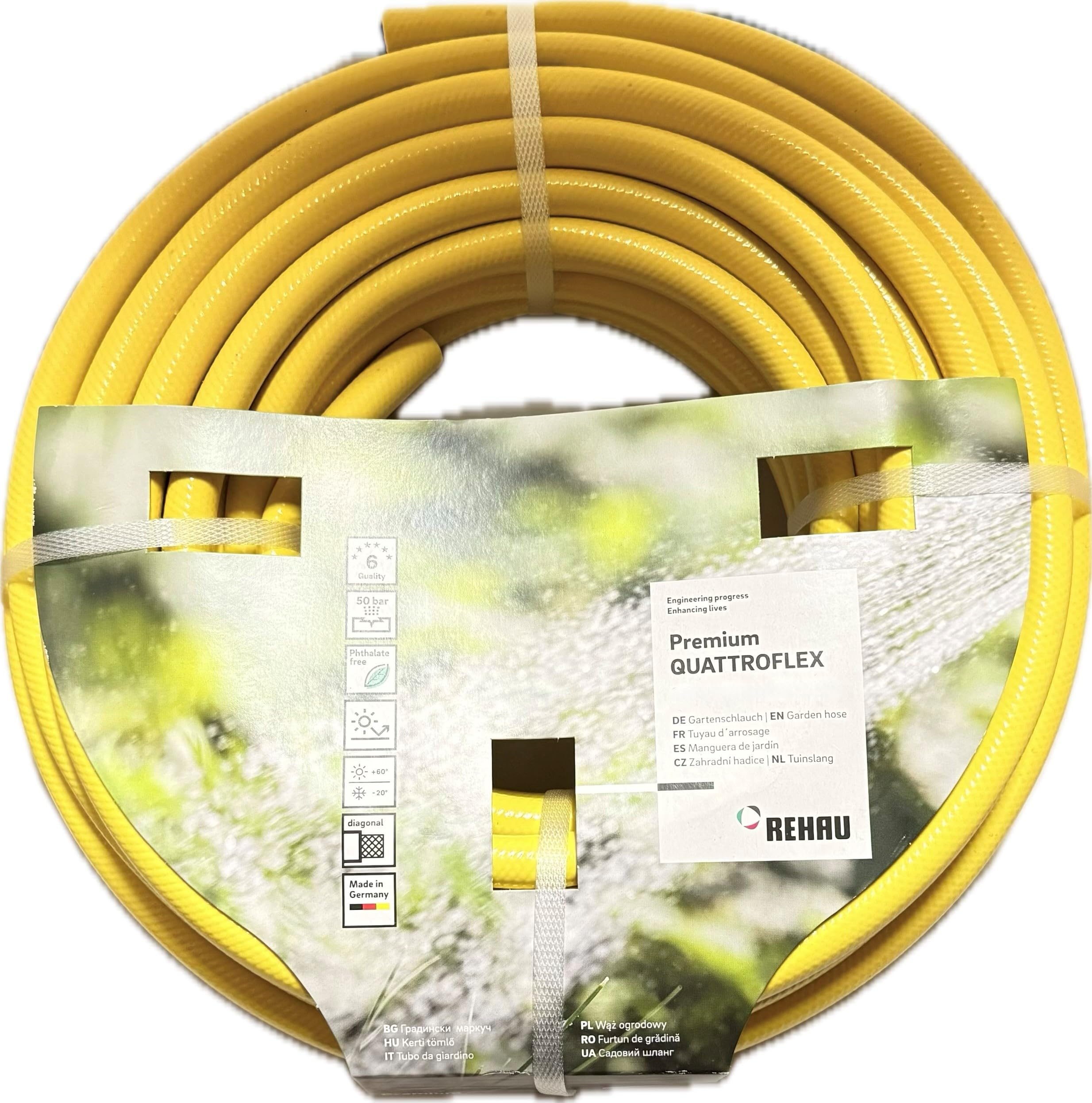 50m Gartenschlauch Quattroflex 3/4" 19mm (ehemals Turboflex) Rehau Sondermodell