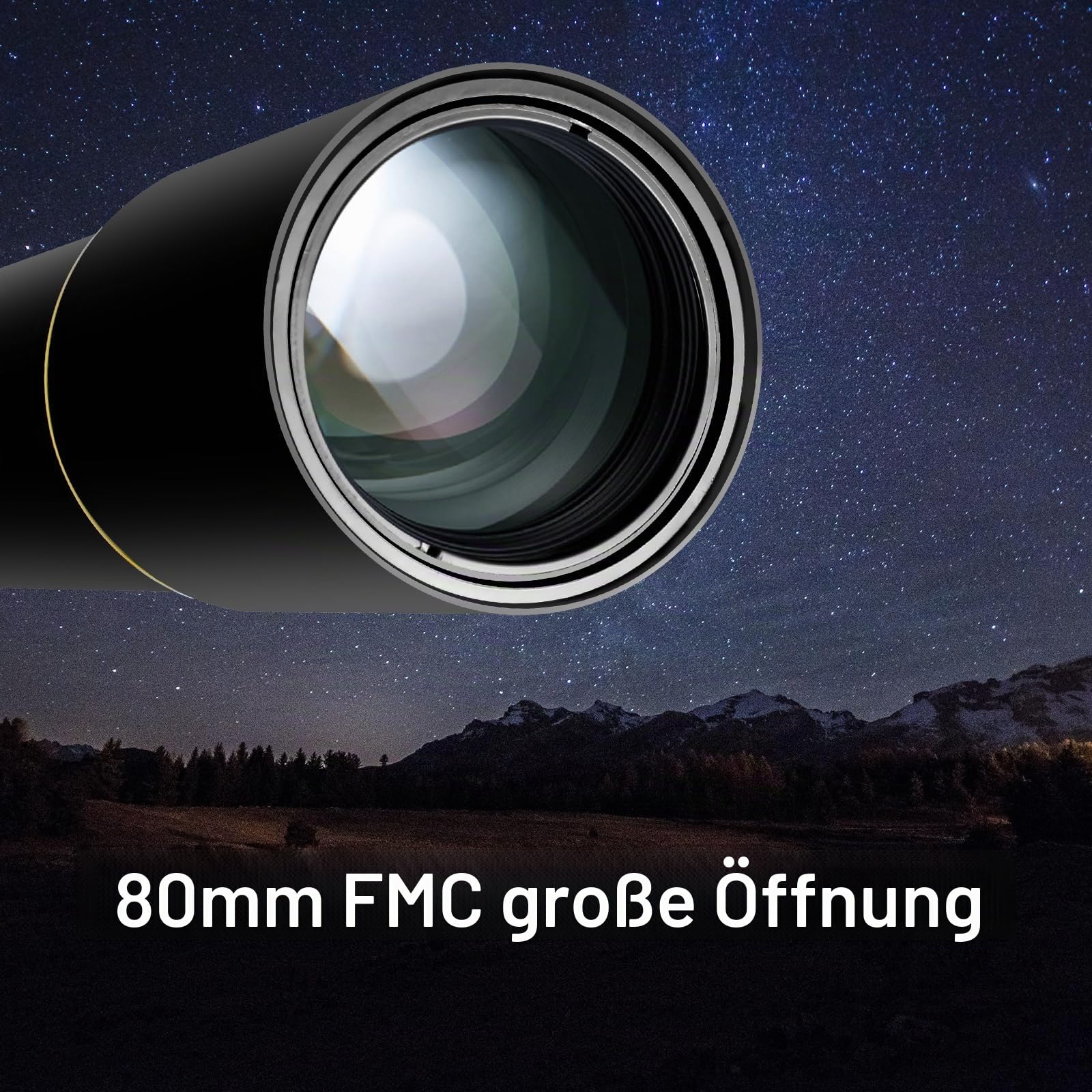SOLOMARK Teleskope für Erwachsene Astronomie, 80mm Aperture 900mm Refraktor Teleskop für Kinder, Anfänger, kompakte und tragbare Reiseteleskope mit Tragetasche