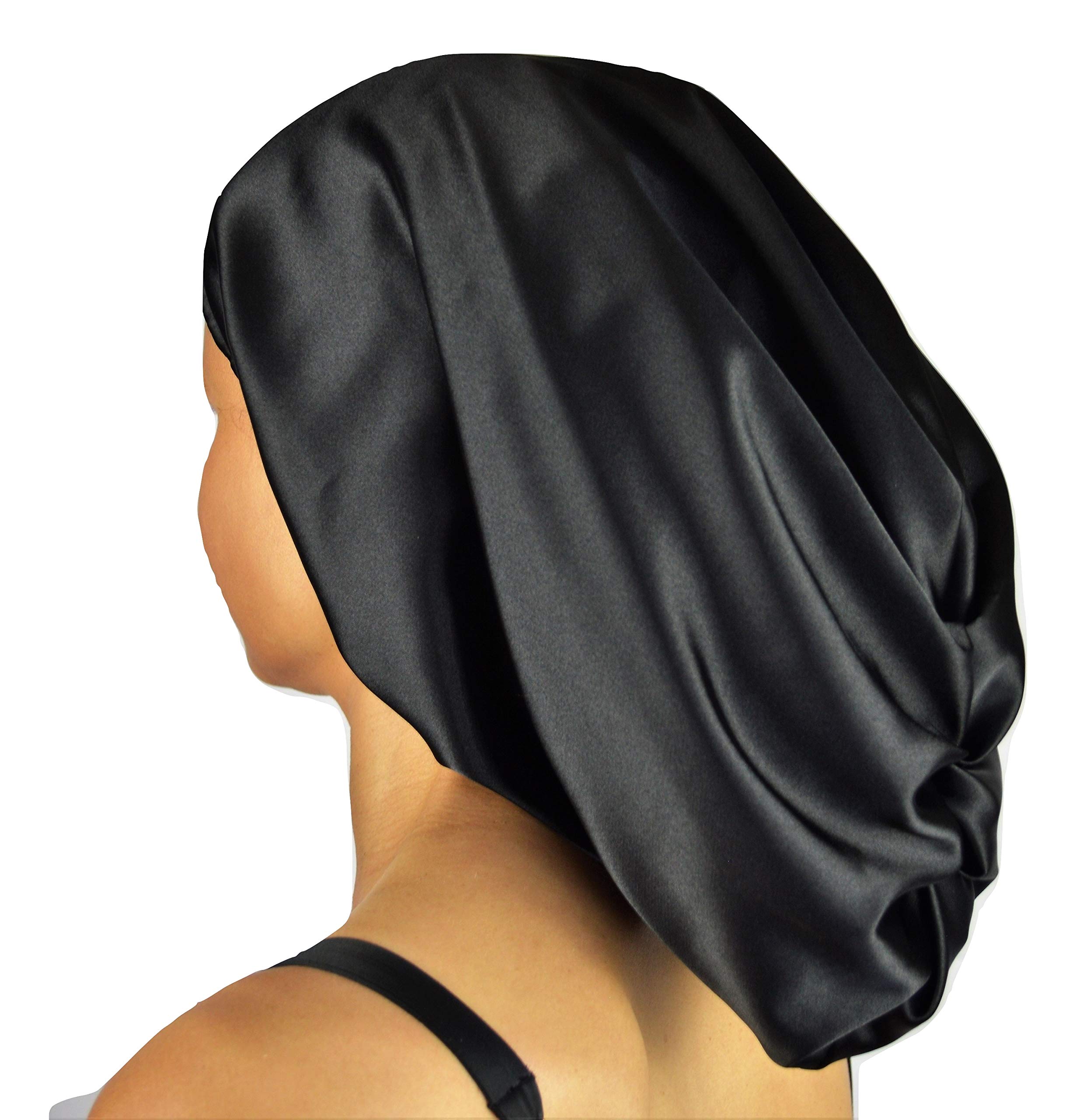 Silky Satin 25 Xlong Hair Wrap Luxury Sleep Cap Natural