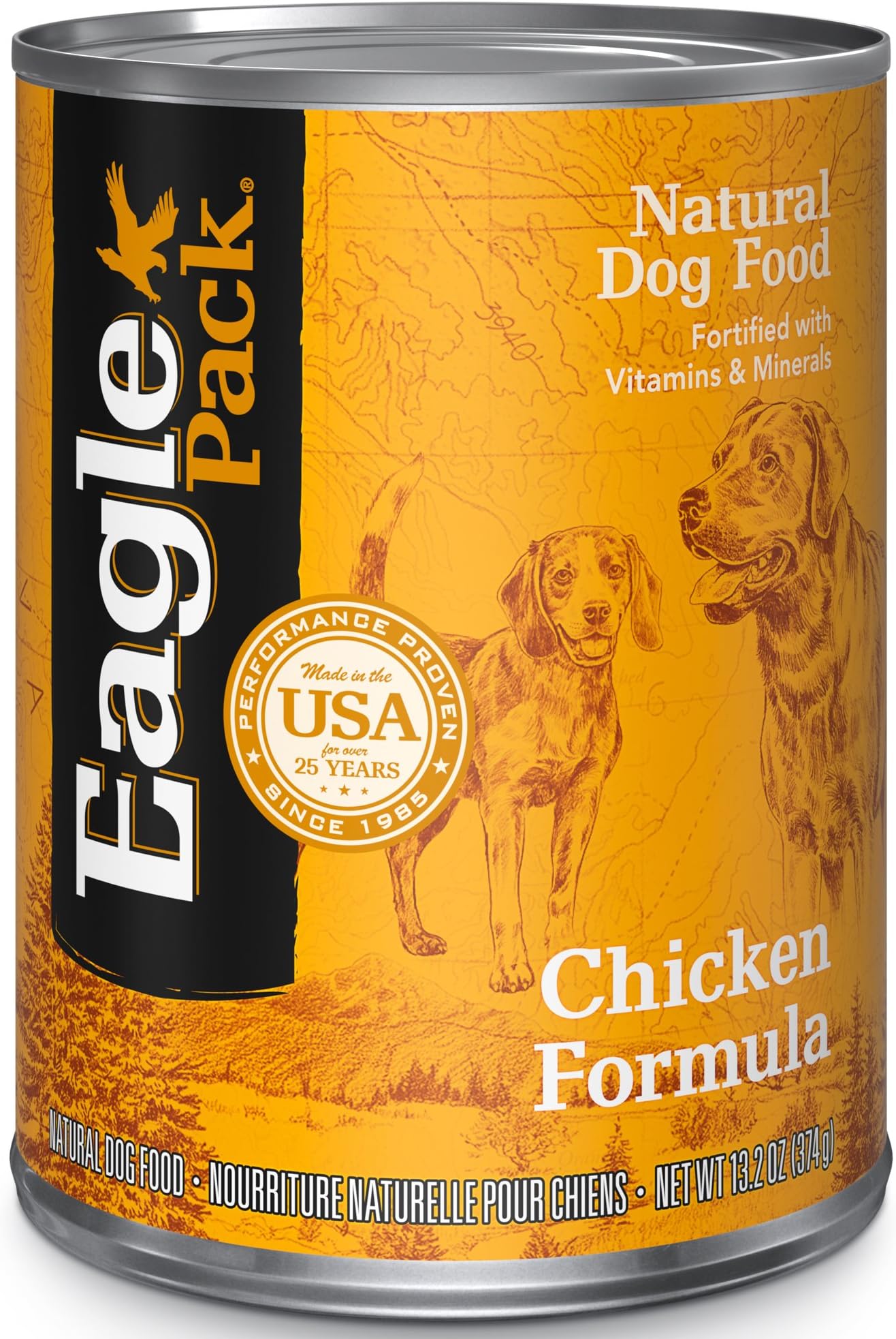 Eagle Pack Natural Wet Canned Dog Food, Chicken, 13.2-Ounce Can (Pack Of 12)