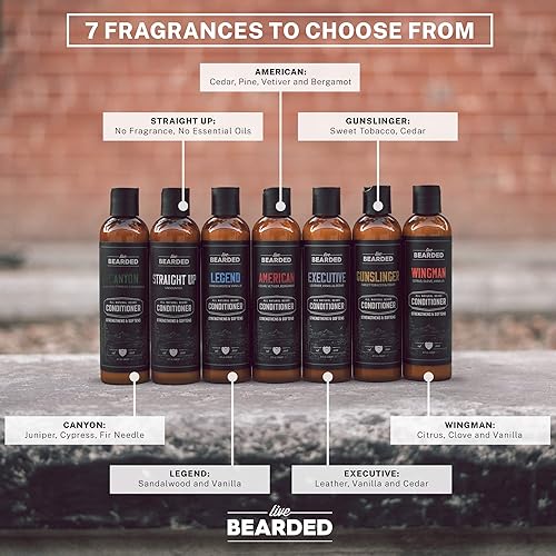 Miniatura 5 de Live Bearded Acondicionador para barba  Ejecutivo  Acondicionador facial para cabello  8 onzas  Fortalece y suaviza  Ingredientes totalmente