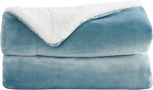 Miniatura 2 de StangH Manta Sherpa tamaño King para bebés, manta de cama cálida para invierno súper suave y mullida, manta de franela de microfibra de forro polar