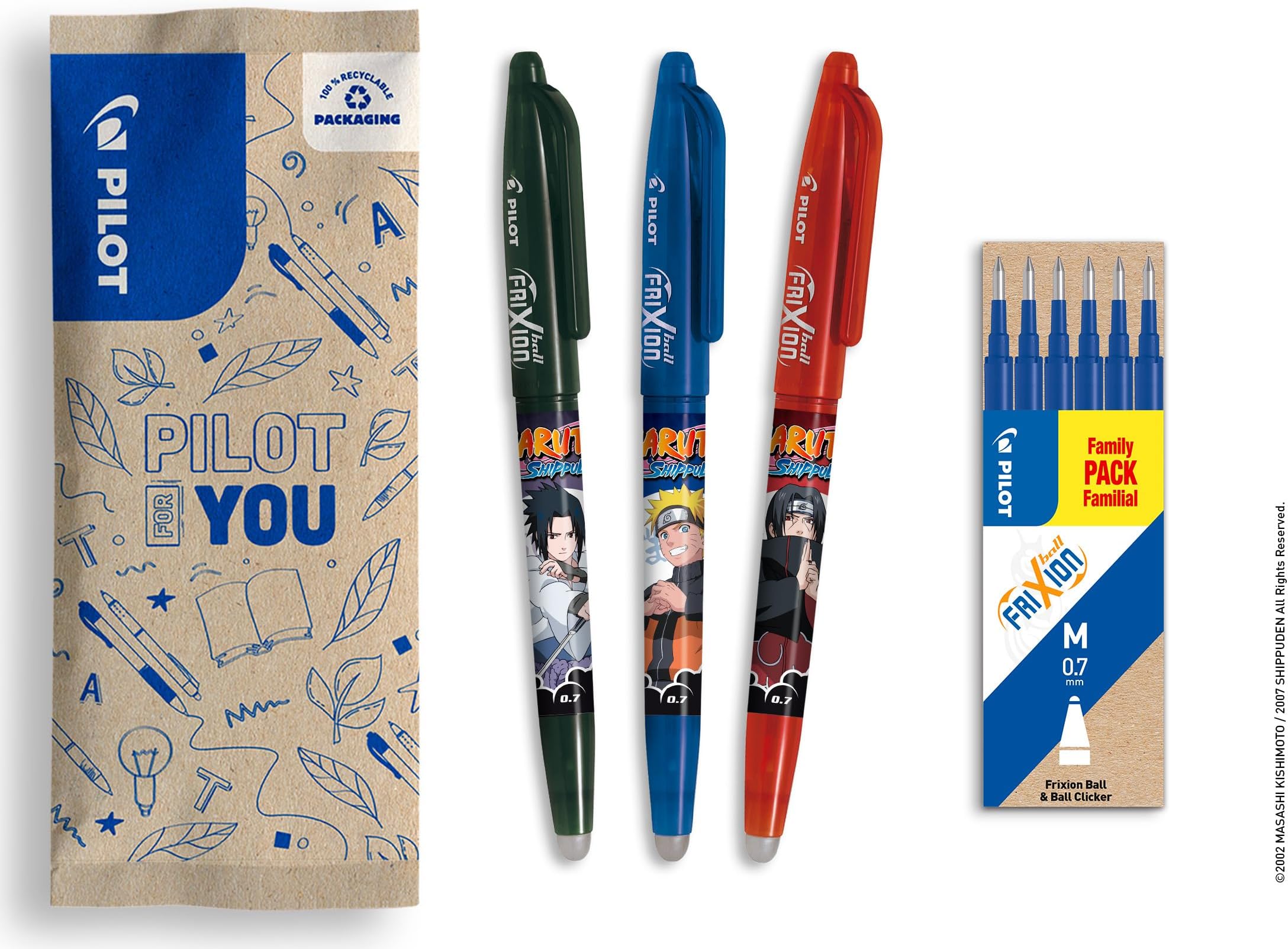 Penna A Sfera Cancellabile PILOT KLEER – Conf. Da 5, Colore Blu, Per Scuola/Ufficio