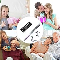 Vista 7 de AYXXZJD Bolígrafo de juguete de metal magnético de descompresión, multifuncional, capacidad deformable, pantalla táctil, bolígrafo de aprendizaje