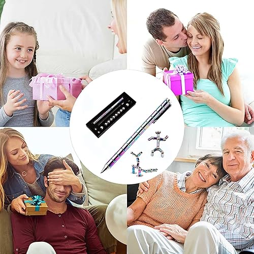 Miniatura 7 de AYXXZJD Bolígrafo de juguete de metal magnético de descompresión, multifuncional, capacidad deformable, pantalla táctil, bolígrafo de aprendizaje