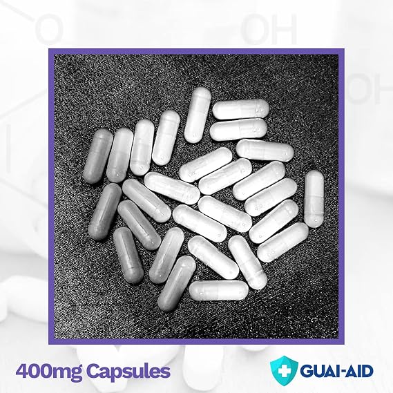 400 Ultra-Pure Guaifenesin Gelatin Capsules, 100 Count