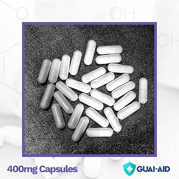 400 Ultra-Pure Guaifenesin Gelatin Capsules, 100 Count