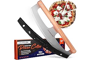 KitchenStar Professional Pizza Cutter Rocker: Slice and Dice with Precision!