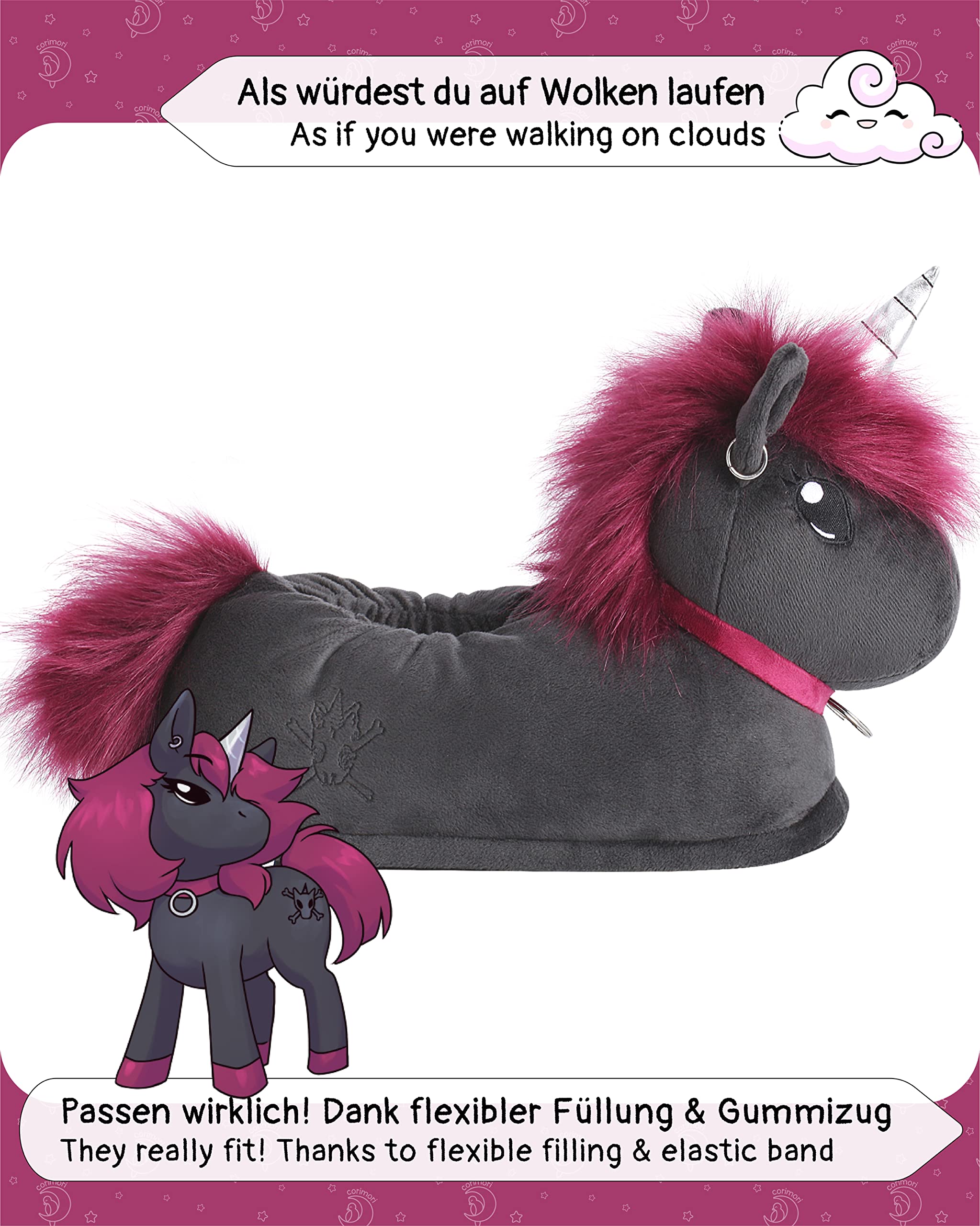 corimori 1847 - (Plusieurs Modèles) Chaussons avec Tête d'animal, Pantoufles Mignonnes en Peluche Polaire