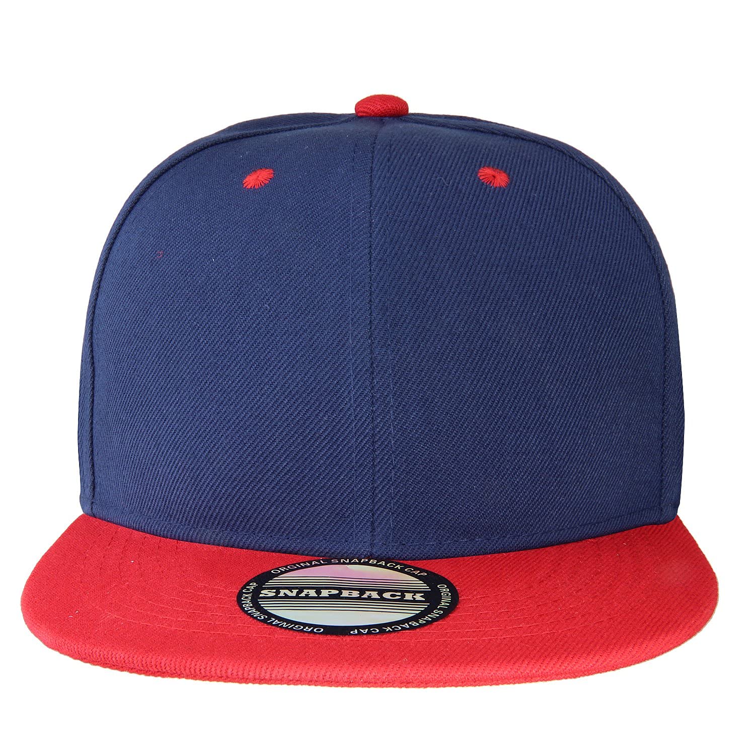 Fatari - Berretto con chiusura a scatto posteriore regolabile, in stile hip hop, con visiera piatta, a tinta unita, confezione all’ingrosso da 10