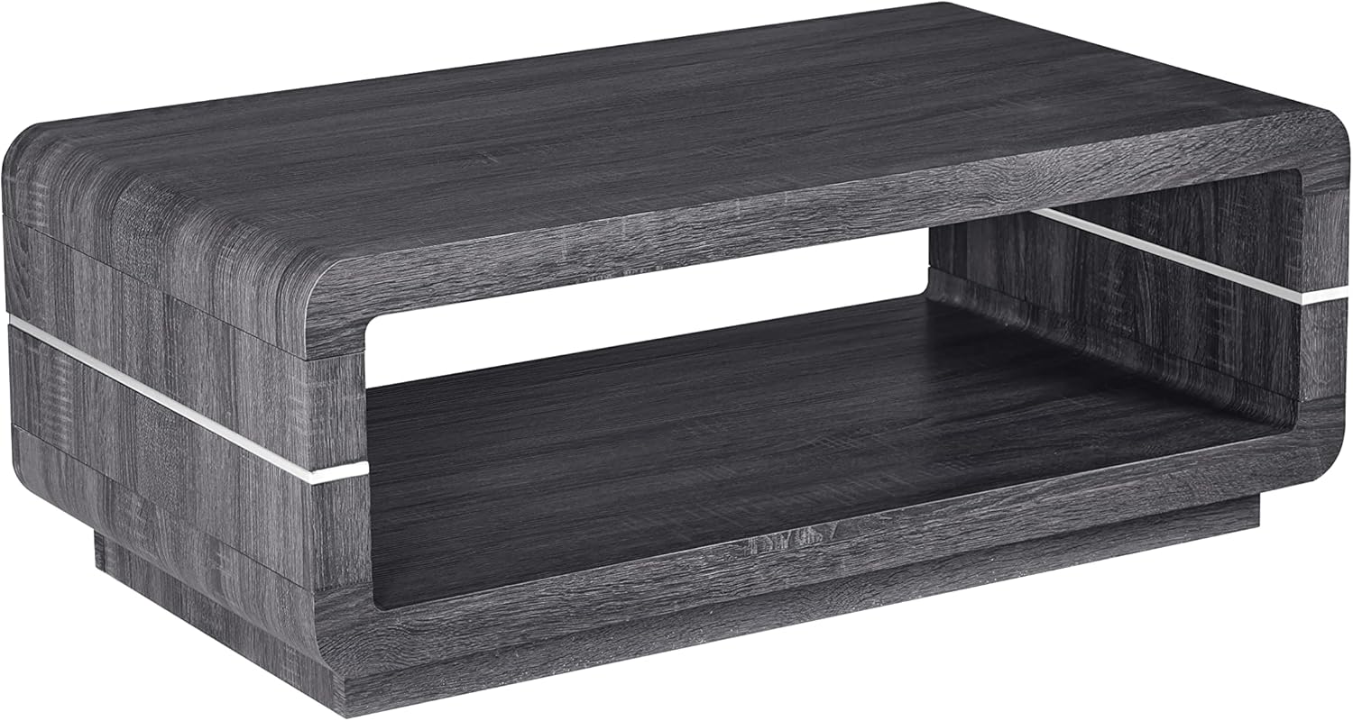 Best Quality Furniture CT46 Coffee Table, Walnut