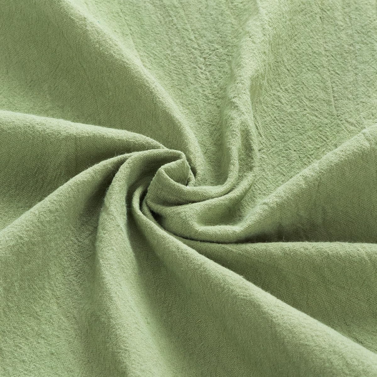 MLMW Sage Green Cloth Napkins Set of 6 Summer Linen Dinner Table Napkins Cloth Bulk Washable Cotton 16