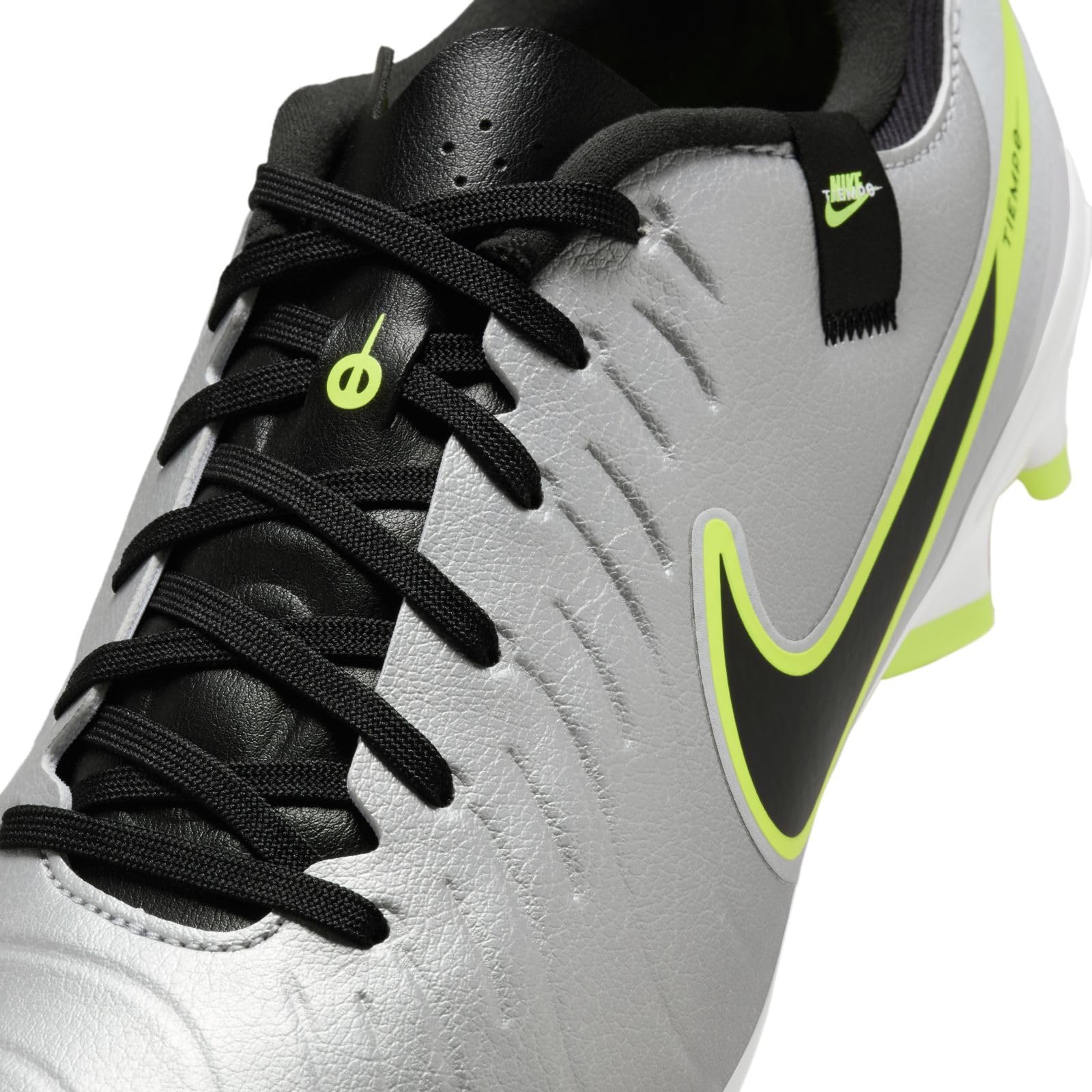 NIKE Men's Low-Top Football Shoe, Metallic Silver Black Volt, 12