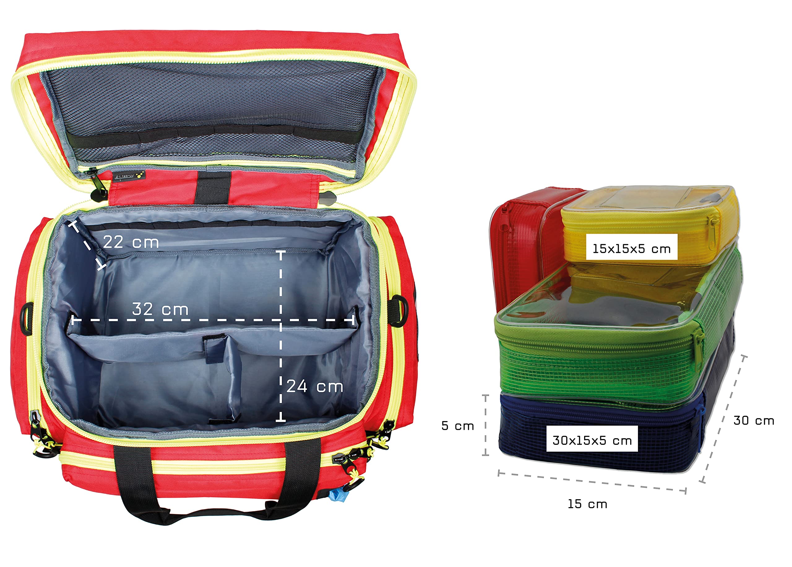 tee-uu MUC-M Notfalltasche + Praxis Mixed Modultaschen (Set)