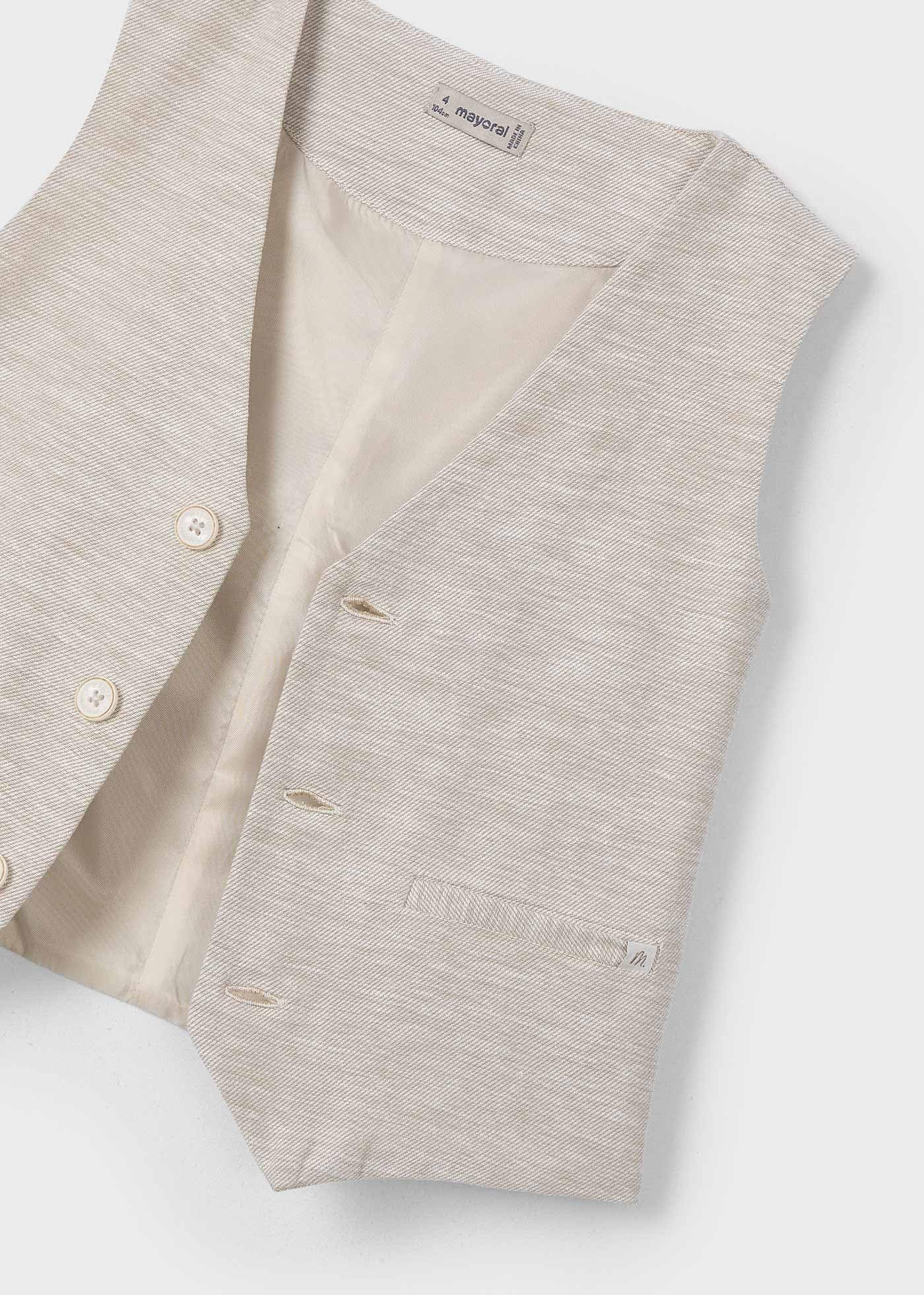 Mayoral Chaleco Lino Suiting para niño