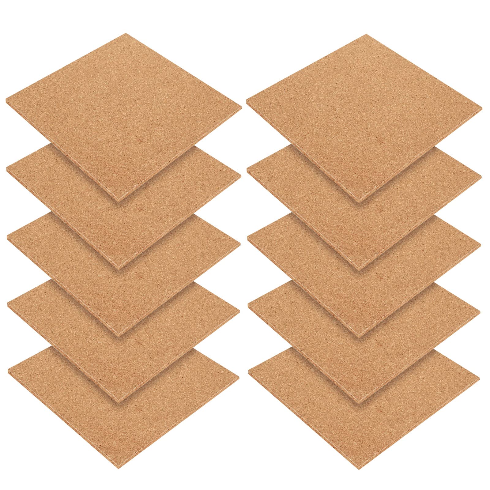 10 Corcho pared Autoadhesivo 21 x 21 x 0,6 cm para Decoración